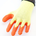 Manuafacturer 10 Gauge 5 Yarn Polyester Rubber Coated Gloves Wholesale